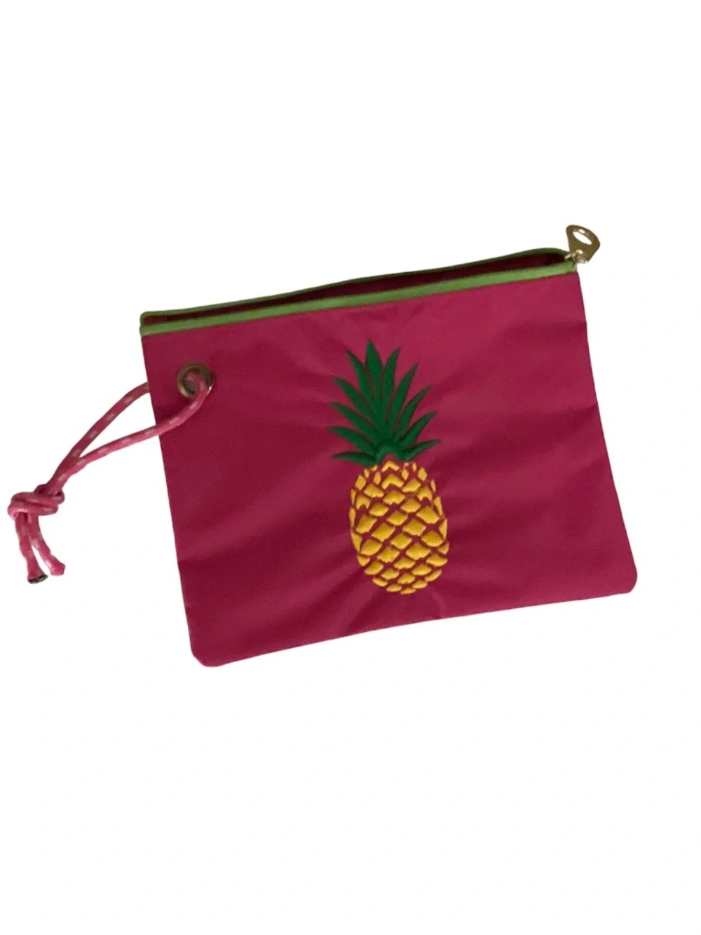 Lancôme Pink Tote Bag with Pineapple Pouch & Nalgene Bottle – 3-Piece Set